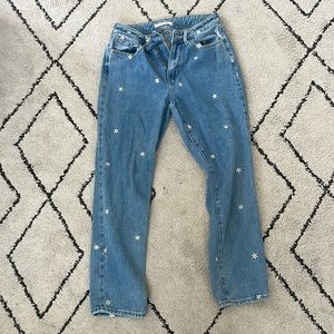 pacsun flower mom jeans